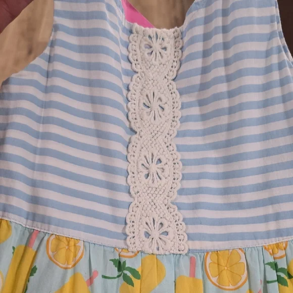 Matilda Jane Colorful Striped and Floral Kids Dress - Picture 6 of 7